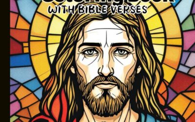 Stained Glass Jesus Coloring Book with Bible Verses: for Reflection and Relaxation